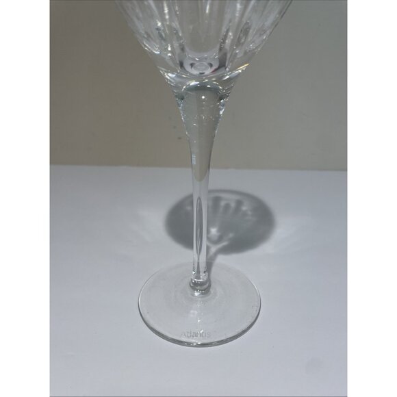 Vintage Atlantis Crystal Stemware Piano Water Goblet Hand Made 9.5" Tall - Picture 5 of 9